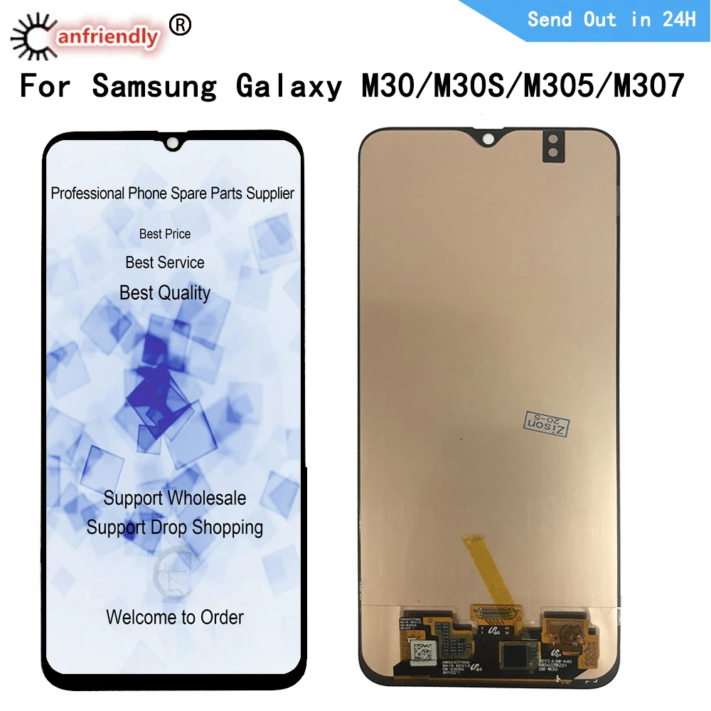 LCD Display For Samsung Galaxy M30 M30S SM-M305F M305FN M305M M305G M307 LCD display Screen Touch panel Digitizer Assembly
LCD Display For Samsung Galaxy M30 M30S SM-M305F M305FN M305M M305G M307 LCD display Screen Touch panel Digitizer Assembly