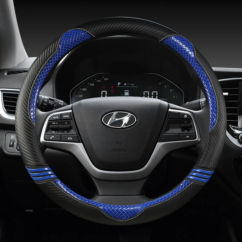 38CM PU Leather Car Steering Wheel Cover for hyundai solaris veloster ix35 kona accent i40 santa fe ioniq getz Auto Accessories
38CM PU Leather Car Steering Wheel Cover for hyundai solaris veloster ix35 kona accent i40 santa fe ioniq getz Auto Accessories