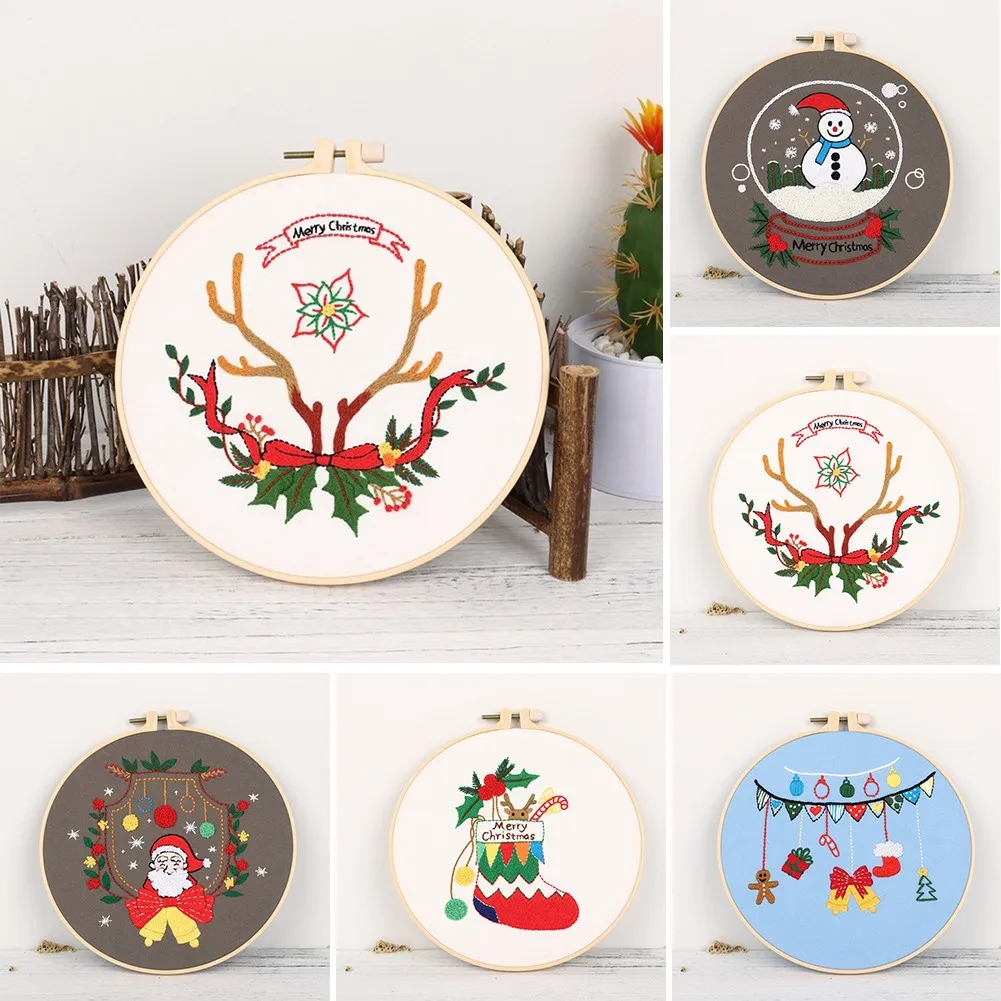 DIY Embroidery Starter Kit Santa Claus Pattern Cross Stitch Home Christmas Decor Artwork Embroidery Cloth Threads Tools
DIY Embroidery Starter Kit Santa Claus Pattern Cross Stitch Home Christmas Decor Artwork Embroidery Cloth Threads Tools