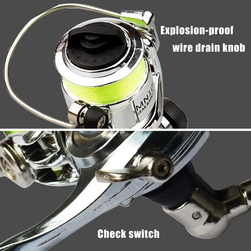 Mini 100 Pocket Spinning Fishing Reel Fishing Tackle Small Spinning Reel 4.3:1 Metal Wheel Pesca Small Reel 
Mini 100 Pocket Spinning Fishing Reel Fishing Tackle Small Spinning Reel 4.3:1 Metal Wheel Pesca Small Reel
