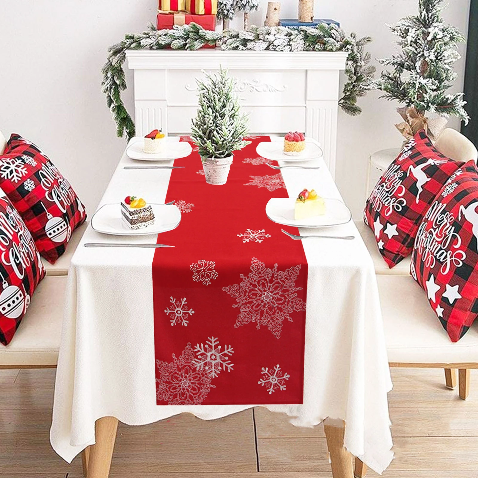 Christmas Table Decoration, Embroidery Imitation Linen Table Runner, Coffee Table Cabinet Cover Cloth
Christmas Table Decoration, Embroidery Imitation Linen Table Runner, Coffee Table Cabinet Cover Cloth