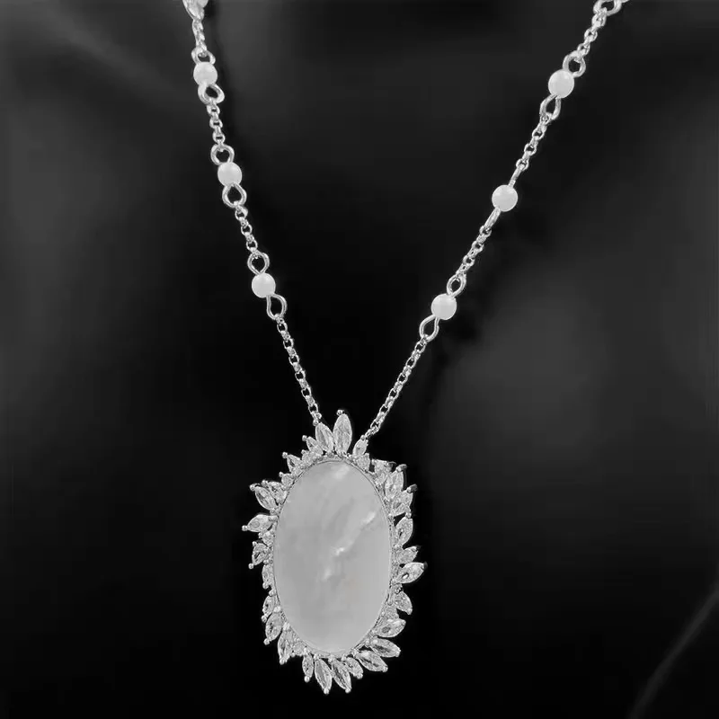 S925 sterling silver May new mirrored mother-of-pearl necklace female fashion summer retractable clavicle chain jewelry gift
S925 sterling silver May new mirrored mother-of-pearl necklace female fashion summer retractable clavicle chain jewelry gift