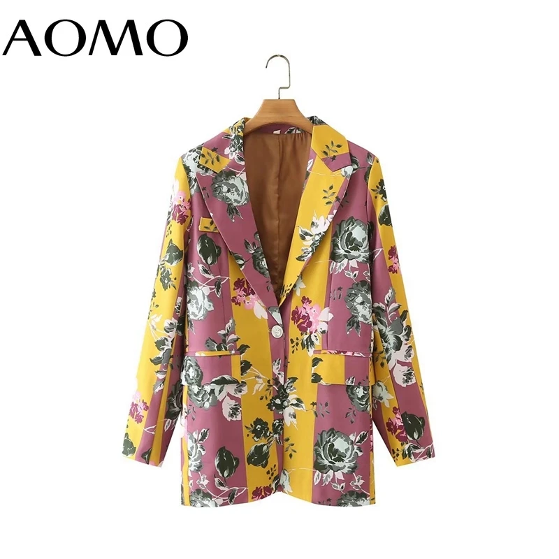 AOMO Women Flowers Print Blazer Long Sleeve 2021 Autumn Winter Ladies Casual Blazer Suits 3F50A
AOMO Women Flowers Print Blazer Long Sleeve 2021 Autumn Winter Ladies Casual Blazer Suits 3F50A