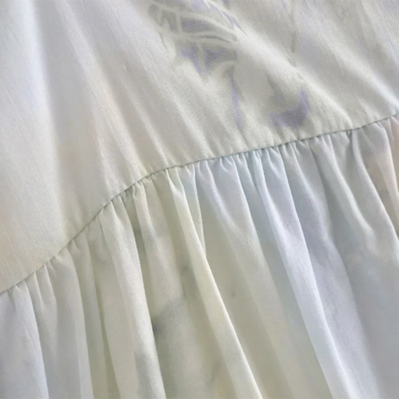 Summer beach sash mini dress feminine dye print tie frills fancy dress sleeveless a line of summer buttons
Summer beach sash mini dress feminine dye print tie frills fancy dress sleeveless a line of summer buttons