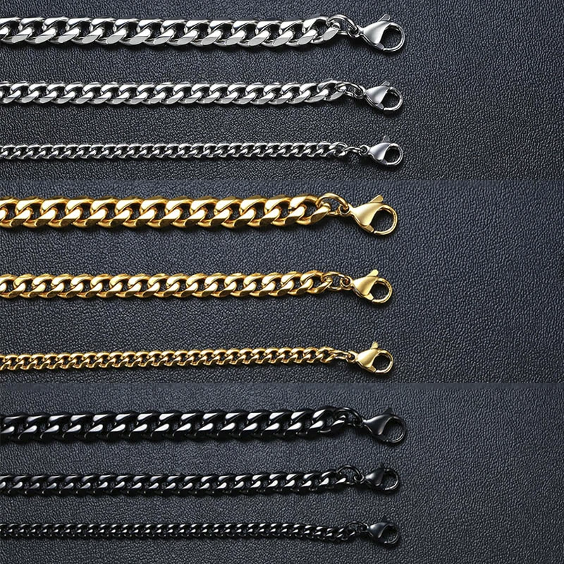 Vnox Mens Simple 3-11mm Stainless Steel Curb Cuban Link Chain Bracelets for Women Unisex Wrist Jewelry Gifts
Vnox Mens Simple 3-11mm Stainless Steel Curb Cuban Link Chain Bracelets for Women Unisex Wrist Jewelry Gifts