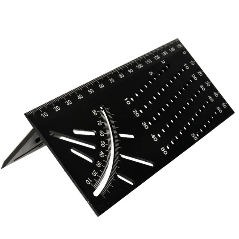 45 90 Degree Accurate Measuring Square Angle Ruler Woodworking Portable Accessories Aluminum Alloy Scribe
45 90 Degree Accurate Measuring Square Angle Ruler Woodworking Portable Accessories Aluminum Alloy Scribe