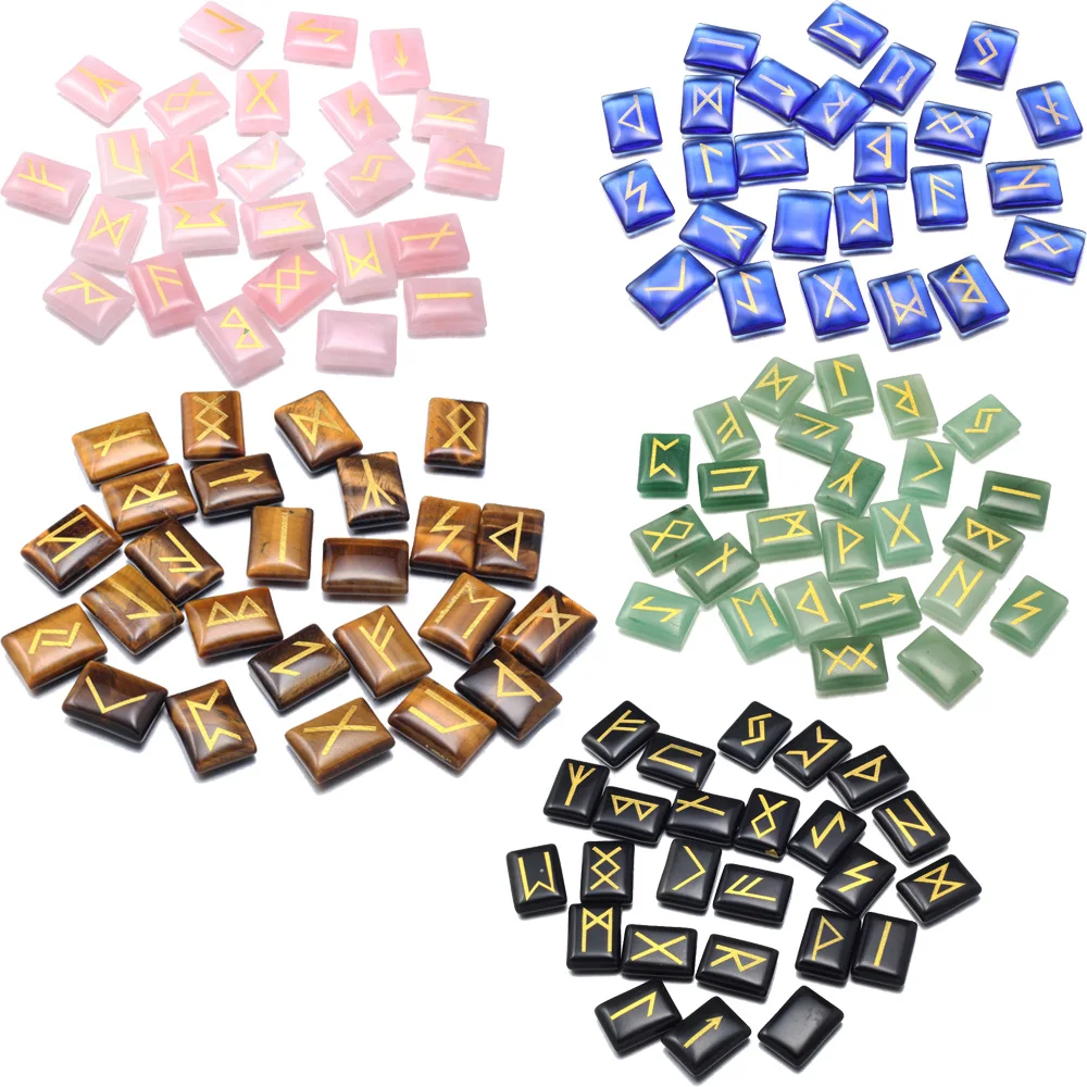 Wholesale 25pcs/lot Natural tiger eye Stone Viking Runes Amulet Set Reiki Healing Crystals Divination Tumbled rectangle Stones
Wholesale 25pcs/lot Natural tiger eye Stone Viking Runes Amulet Set Reiki Healing Crystals Divination Tumbled rectangle Stones