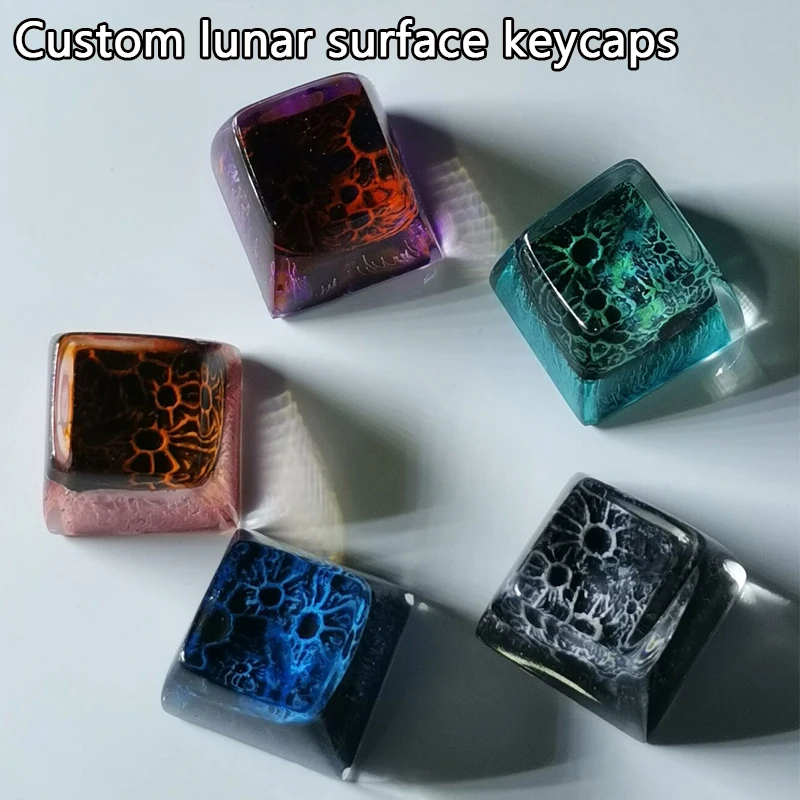 Handmade Custom Resin Moondust Lunar Surface KeyCap Horizontal Axis Mechanical Game KeyBoard Cap Gifts For Boys And Girls
Handmade Custom Resin Moondust Lunar Surface KeyCap Horizontal Axis Mechanical Game KeyBoard Cap Gifts For Boys And Girls