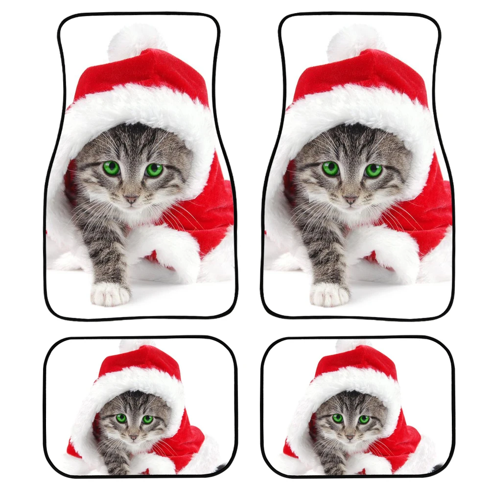 PinUp Angel Christmas Day Cat Printing Set of 4 Floor Mat for Cars Front&Rear Non Slip Washable Auto FashionDesign All Weather
PinUp Angel Christmas Day Cat Printing Set of 4 Floor Mat for Cars Front&Rear Non Slip Washable Auto FashionDesign All Weather