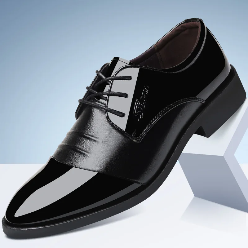 Luxury Brand PU Leather Fashion Men Business Dress Loafers Pointy Black Shoes Oxford Breathable Formal Wedding Shoes
Luxury Brand PU Leather Fashion Men Business Dress Loafers Pointy Black Shoes Oxford Breathable Formal Wedding Shoes
