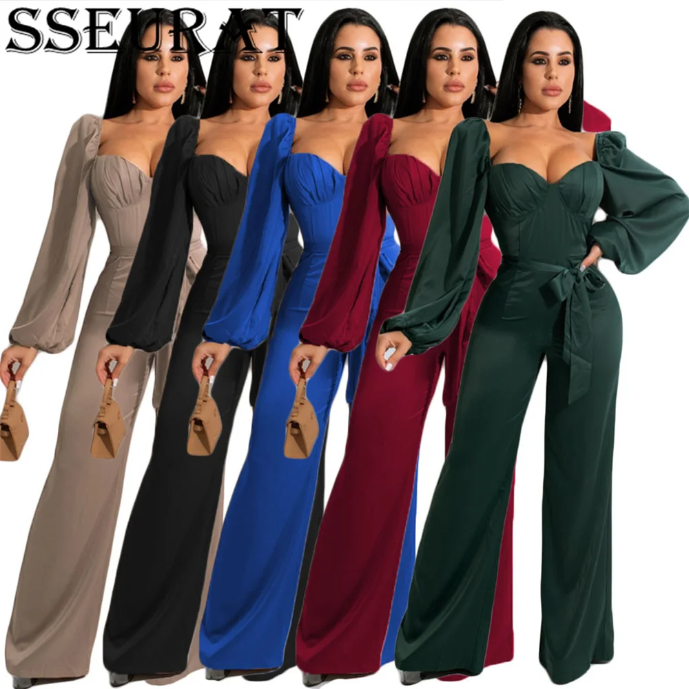 SSEURAT High Waist Work Women Rompers Long Sleeve Elegant Office One Piece Outfit Solid Color Long Pants Overalls
SSEURAT High Waist Work Women Rompers Long Sleeve Elegant Office One Piece Outfit Solid Color Long Pants Overalls
