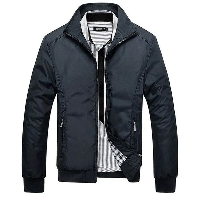 Men's New Casual Business Jackets male Solid color High Quality Spring autumn Slim Standing collar zip Coat Wholesale 5XL
Men's New Casual Business Jackets male Solid color High Quality Spring autumn Slim Standing collar zip Coat Wholesale 5XL
