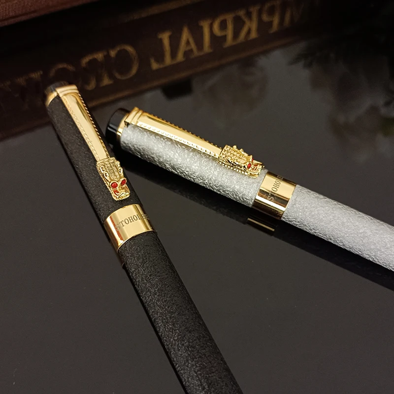 STOHOLEE Classic Design Dragon Crystal Ink Fountain Pen Office Business Practice Writing Signature Pen
STOHOLEE Classic Design Dragon Crystal Ink Fountain Pen Office Business Practice Writing Signature Pen