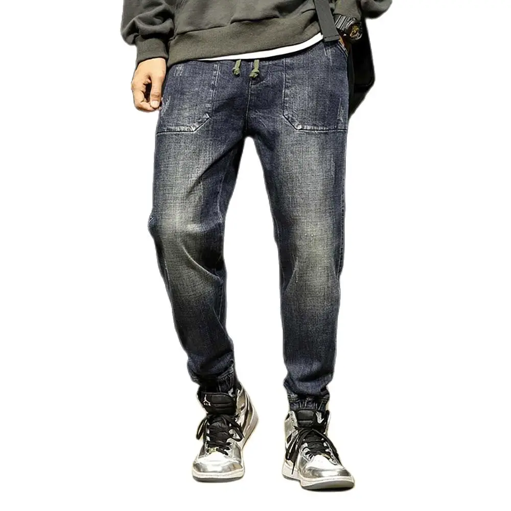 Trendy Harem Jeans Man Denim Pants Hip Hop Elastic Joggers Casual Trousers Loose Baggy Cargo Pants Men Clothing
Trendy Harem Jeans Man Denim Pants Hip Hop Elastic Joggers Casual Trousers Loose Baggy Cargo Pants Men Clothing