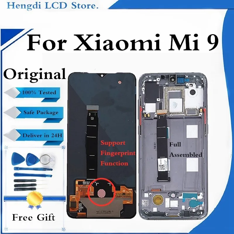 Оригинальный ЖК дисплей для Xiaomi 9 MI9 MI сенсорный экран дигитайзер в сборе Mi9 Mi