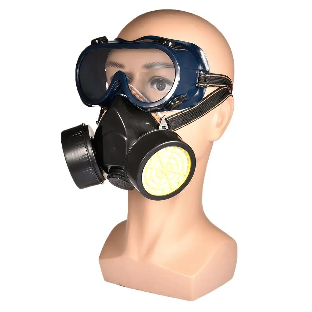 Respirator Gas Mask Anti-Dust Respirator Mask Goggles Set For Garden Paint Pesticide Chemical Formaldehyde
Respirator Gas Mask Anti-Dust Respirator Mask Goggles Set For Garden Paint Pesticide Chemical Formaldehyde