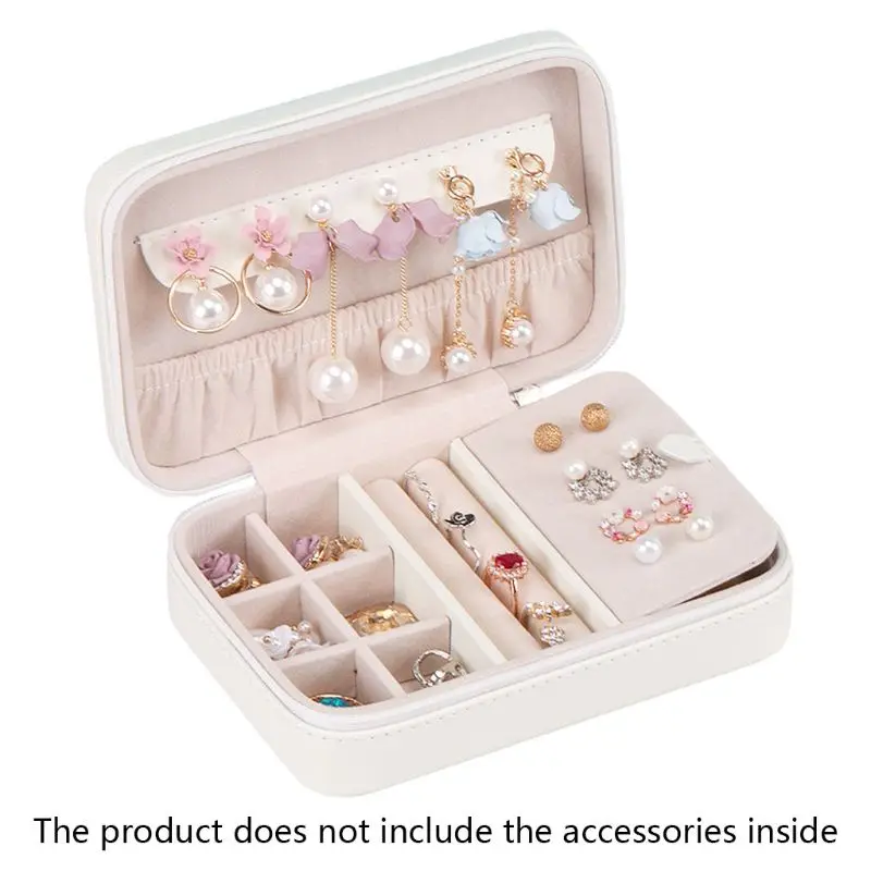 Women Girls Multi-function Simple PU Leather Jewelry Box Protable Travel Earrings Ring Necklace Storage Case Jewellery
Women Girls Multi-function Simple PU Leather Jewelry Box Protable Travel Earrings Ring Necklace Storage Case Jewellery