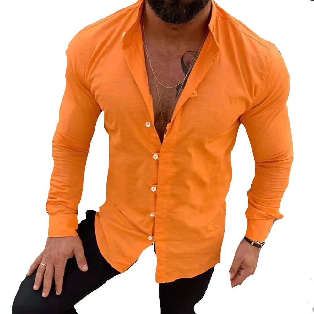 Shirt Men Long Sleeve Solid Button Camisa Stand Collar Casual Mens Shirt Men Slim Blouse Top Streetwear
Shirt Men Long Sleeve Solid Button Camisa Stand Collar Casual Mens Shirt Men Slim Blouse Top Streetwear