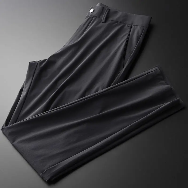 Silky cool high count fabric fashion business gentleman casual pants men's straight slim elastic Leggings fashion
Silky cool high count fabric fashion business gentleman casual pants men's straight slim elastic Leggings fashion