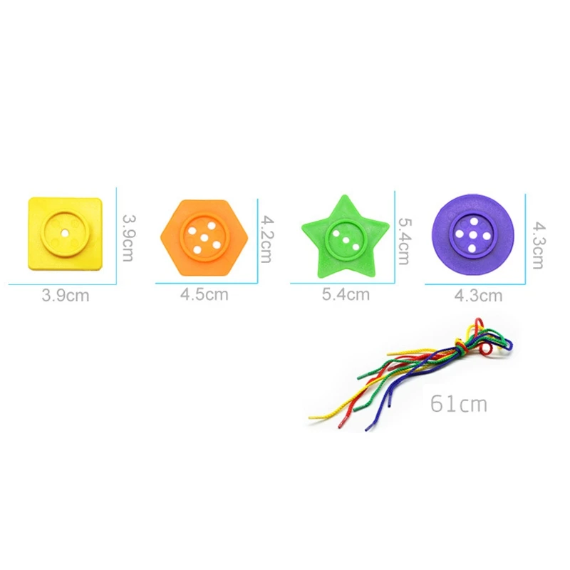 288 Pcs Large Button Puzzle Lacing Toys Kids DIY Craft Threading Toy Preschool Board Games for Toddlers
288 Pcs Large Button Puzzle Lacing Toys Kids DIY Craft Threading Toy Preschool Board Games for Toddlers