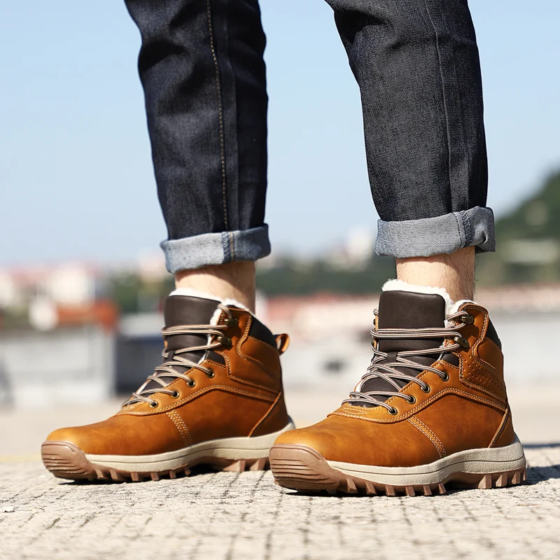 Men's Winter Fashion Shoes With Fur Work Shoes For Men Casual Classic Gents Outdoor Shoes Puncture-Resistant Large Size 46 47 48
Men's Winter Fashion Shoes With Fur Work Shoes For Men Casual Classic Gents Outdoor Shoes Puncture-Resistant Large Size 46 47 48