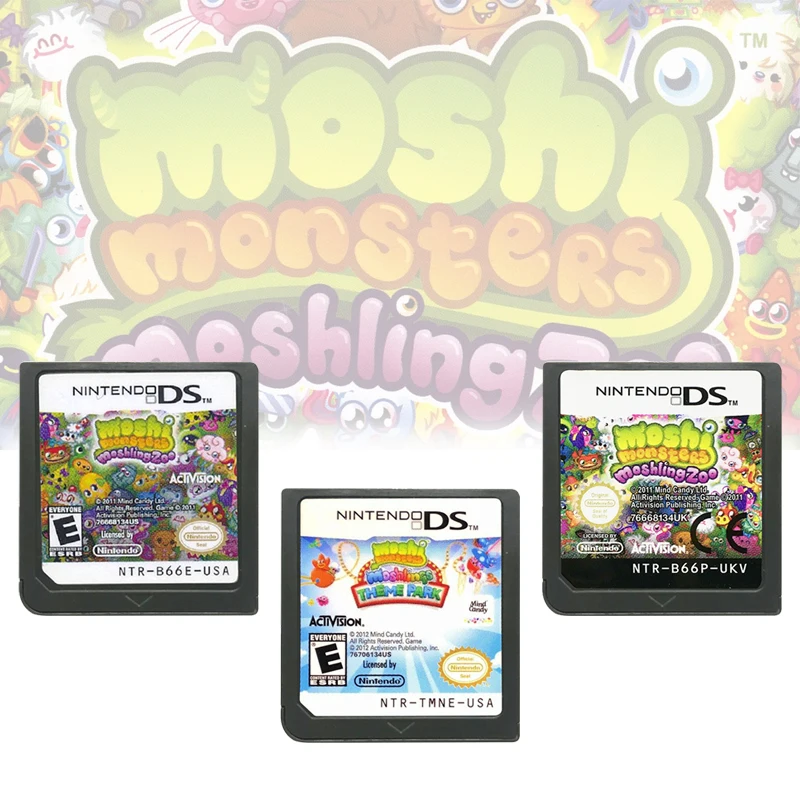 Video Games Cartridge NDS Game Console Card for Nintendo DS 2DS 3DS Moshi Monsters Moshling Games Series
Video Games Cartridge NDS Game Console Card for Nintendo DS 2DS 3DS Moshi Monsters Moshling Games Series