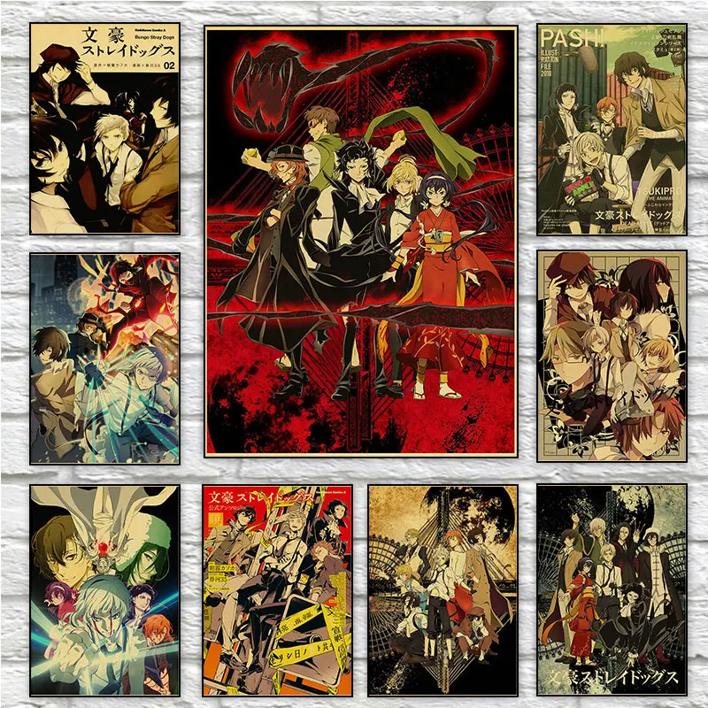 Japanese Animation Bungo Stray Dogs Retro Anime Posters And Prints Canvas Painting Living Room Home Decoration Wall Art Pictures
Japanese Animation Bungo Stray Dogs Retro Anime Posters And Prints Canvas Painting Living Room Home Decoration Wall Art Pictures