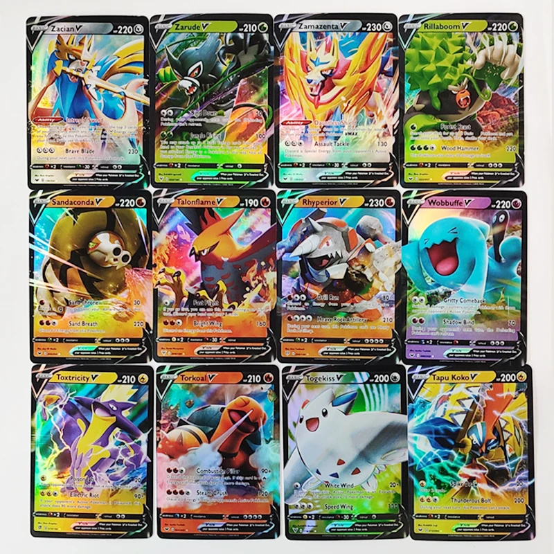 

No Repeat Pokemons Cards Shining TAKARA TOMY Card English Game VMAX GX EX Battle Trading Best Selling Kid Toy Gift