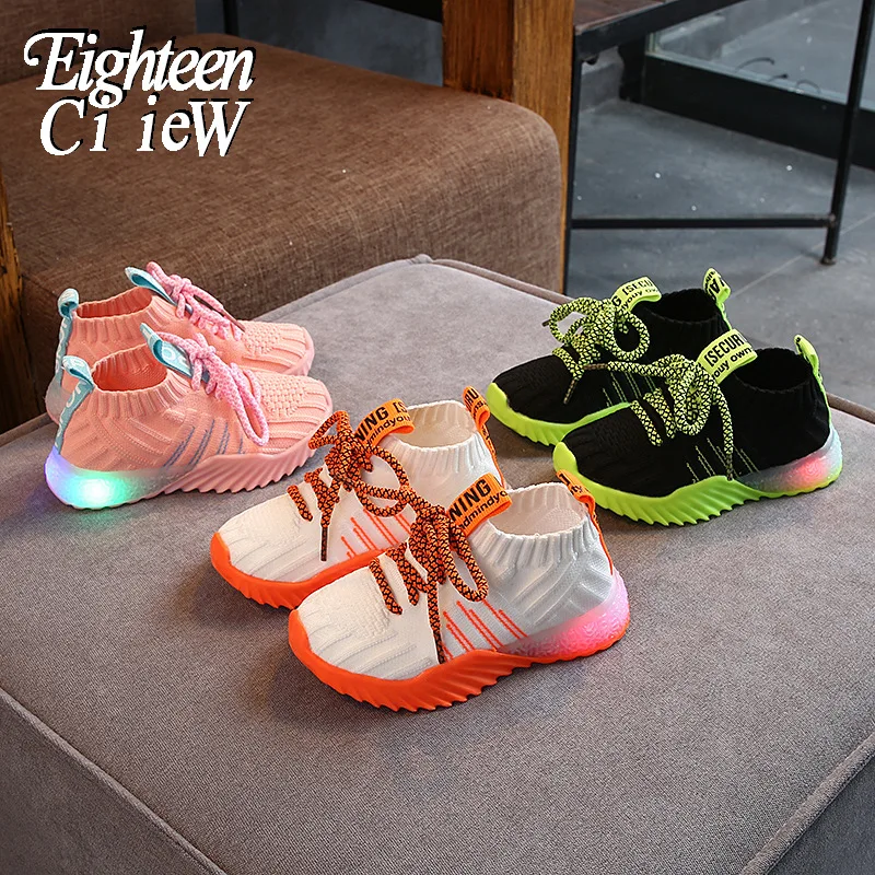 Size 21-30 Kids Led Shoes Mesh Breathable Light Up Shoes Girls Glowing Sneakers Luminous Shoes for Boys Children Casual Shoes
Size 21-30 Kids Led Shoes Mesh Breathable Light Up Shoes Girls Glowing Sneakers Luminous Shoes for Boys Children Casual Shoes
