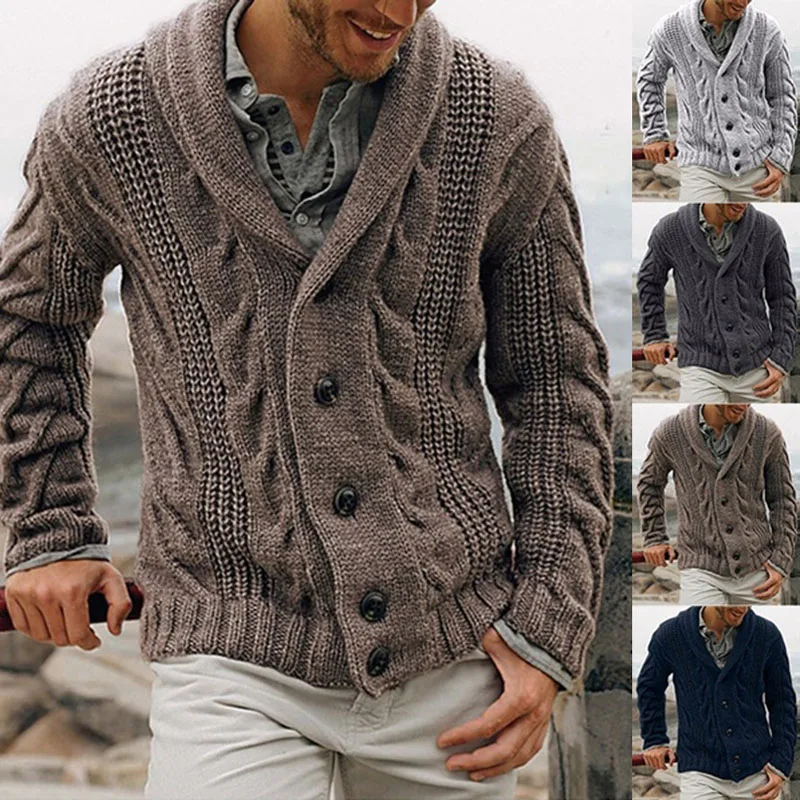 Business Style Mens Cardigan Sweaters Button Solid Color Sweater Coat Men Autumn Winter Thick Warm Men's Knitted Clothing
Business Style Mens Cardigan Sweaters Button Solid Color Sweater Coat Men Autumn Winter Thick Warm Men's Knitted Clothing