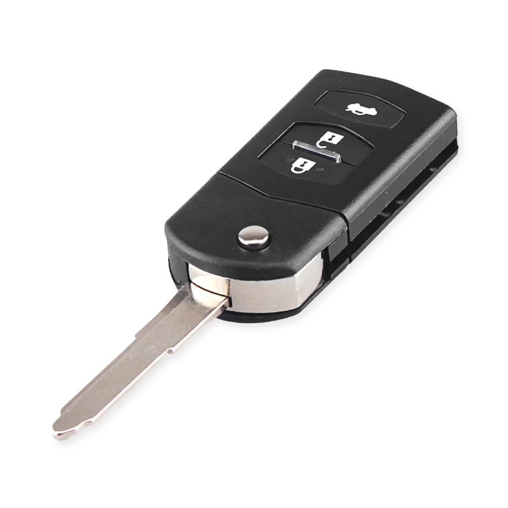 Складной автомобильный флип-ключ KEYYOU черный чехол-брелок с дистанционным
