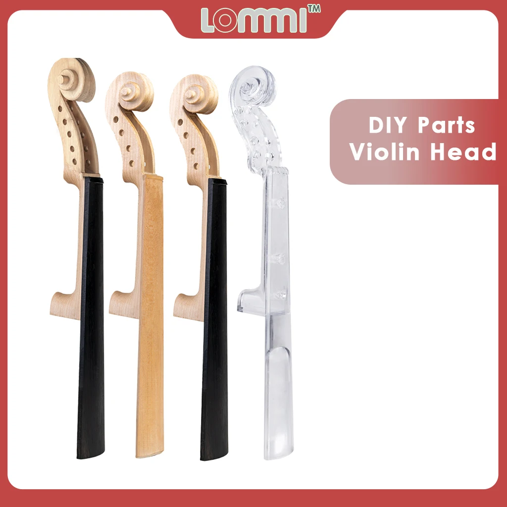 LOMMI 4/4 Full Size Violin Neck Maple Scroll Ebony Fretboard Crystal Acrylic Violin Neck DIY Violin Parts Accessories
LOMMI 4/4 Full Size Violin Neck Maple Scroll Ebony Fretboard Crystal Acrylic Violin Neck DIY Violin Parts Accessories