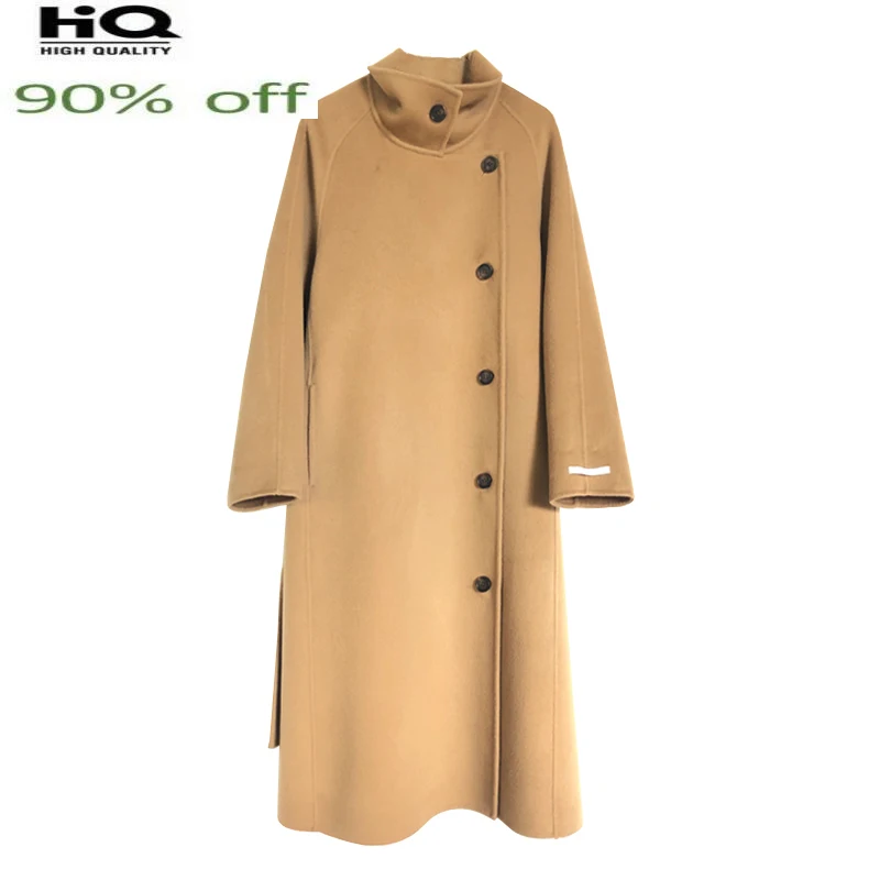 2022 Women Elegant Wool Coat Wnter High Quality Double-sided Woolen Jacket Famale Long Loose Overcoat Manteau Femme Hiver SQQ586
2022 Women Elegant Wool Coat Wnter High Quality Double-sided Woolen Jacket Famale Long Loose Overcoat Manteau Femme Hiver SQQ586