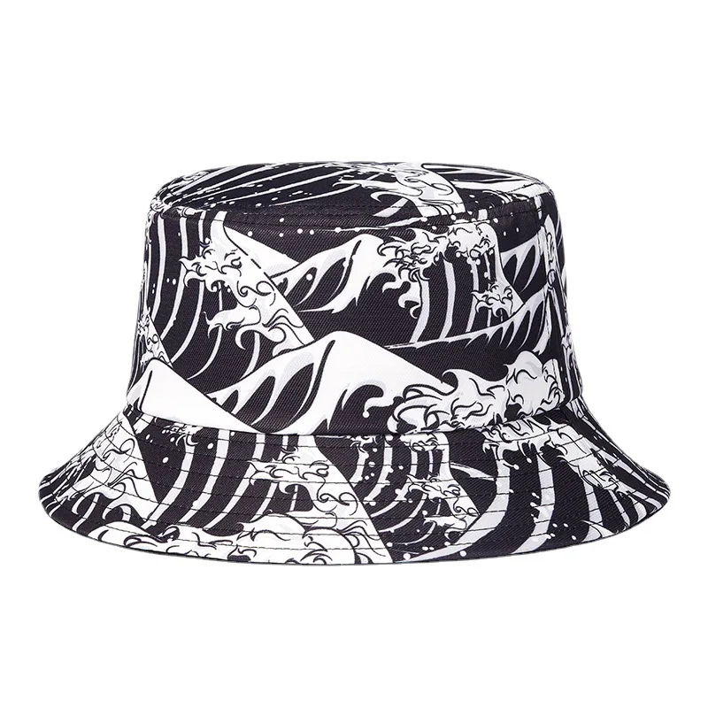 Unisex Fisherman Hat For Men Outdoor Streetwear Women's Bucket Hat Waves Print Summer Casual Sun Skateboard Hip Hop Panama Cap
Unisex Fisherman Hat For Men Outdoor Streetwear Women's Bucket Hat Waves Print Summer Casual Sun Skateboard Hip Hop Panama Cap