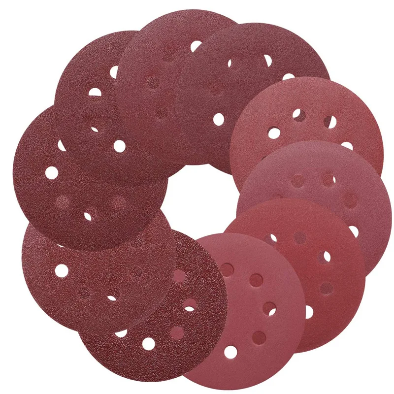 125mm 5" Hook Loop Sanding Discs 8 Hole Sandpaper Pads Set 40Grit-2000Grit Sander Disc Abrasive Polishing Tools
125mm 5" Hook Loop Sanding Discs 8 Hole Sandpaper Pads Set 40Grit-2000Grit Sander Disc Abrasive Polishing Tools