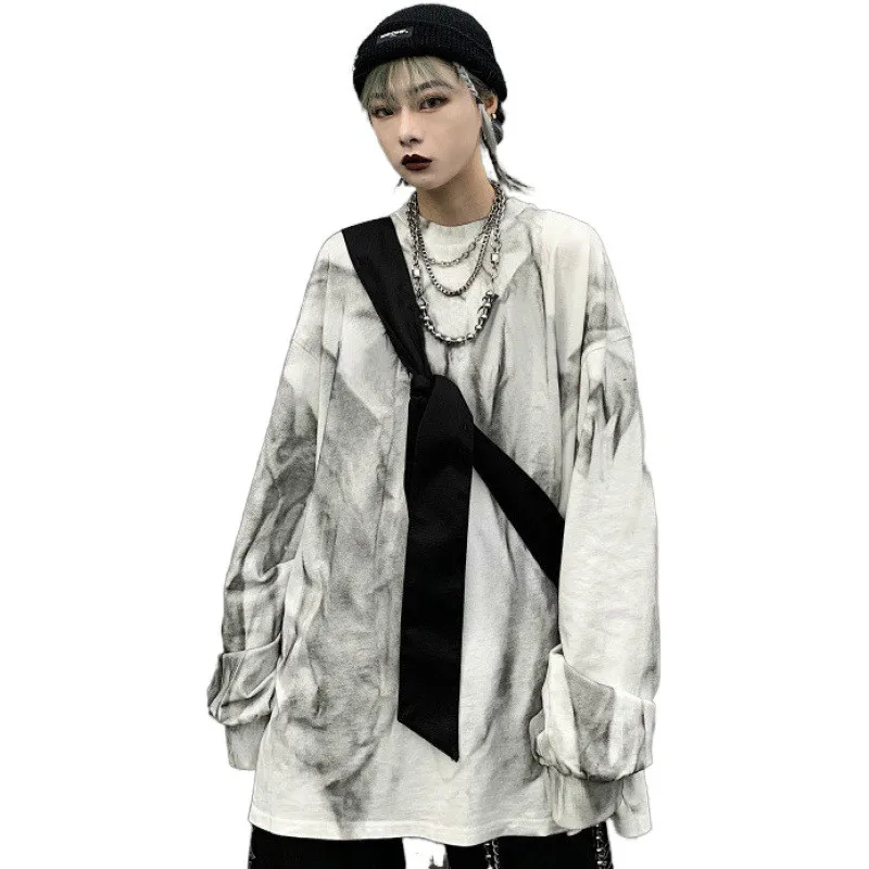 New Women Tie Dye Long Sleeve Tshirts Oversize Loose Female T-shirt Top Casual O-Neck White T Shirt Basic Classic Ladies Tee Top 
New Women Tie Dye Long Sleeve Tshirts Oversize Loose Female T-shirt Top Casual O-Neck White T Shirt Basic Classic Ladies Tee Top