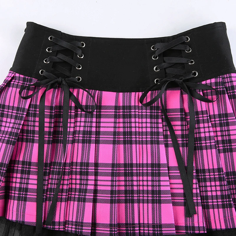 2021 College Style Women Check Waist Skirt Slim-Waist Lace Pleated Skirt J55
2021 College Style Women Check Waist Skirt Slim-Waist Lace Pleated Skirt J55