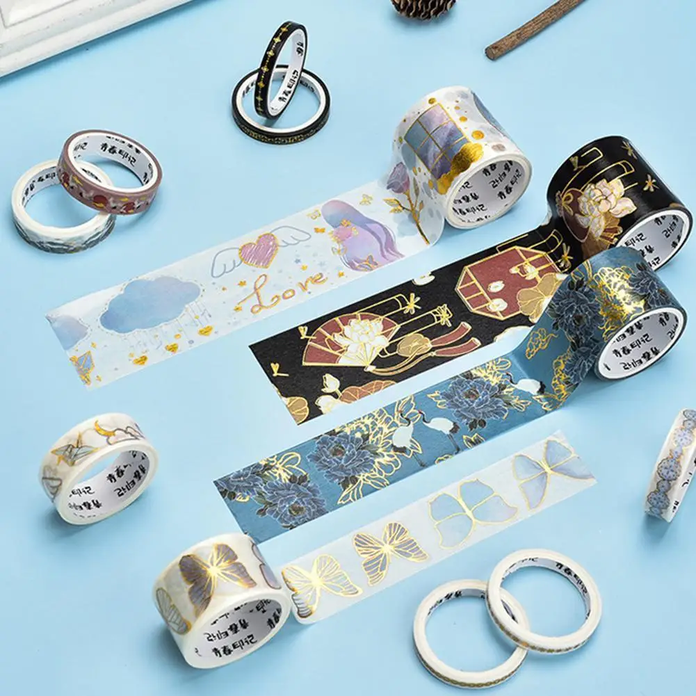 Retro Bronzing Washi Tape Set Chinese Style Collage Stationery Diary Diy Scrapbooking Decoration Masking Duct Tape Decorative
Retro Bronzing Washi Tape Set Chinese Style Collage Stationery Diary Diy Scrapbooking Decoration Masking Duct Tape Decorative