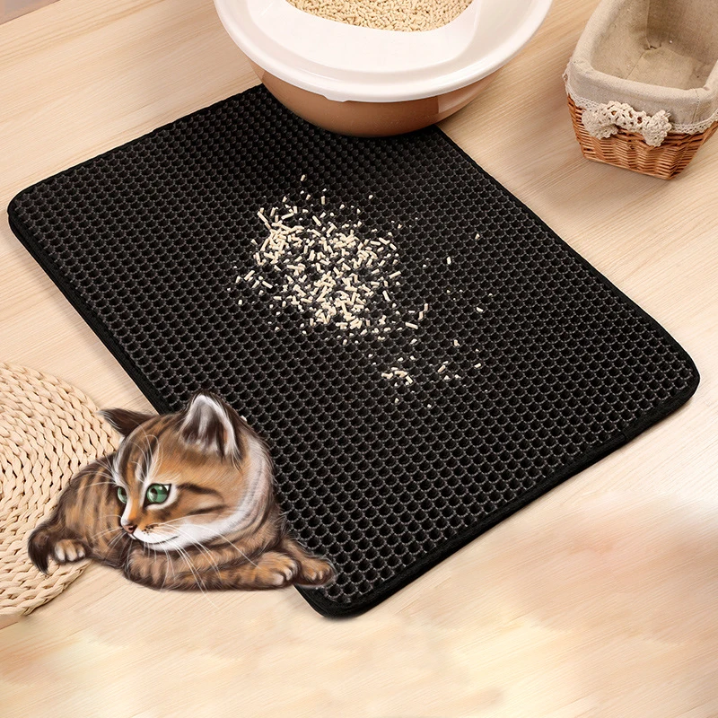 Waterproof Pet Cat Litter Mat EVA Double Layer Cat Litter Pads folding Non-slip Pet Litter Portable Mat Cat Supplies Accessories
Waterproof Pet Cat Litter Mat EVA Double Layer Cat Litter Pads folding Non-slip Pet Litter Portable Mat Cat Supplies Accessories