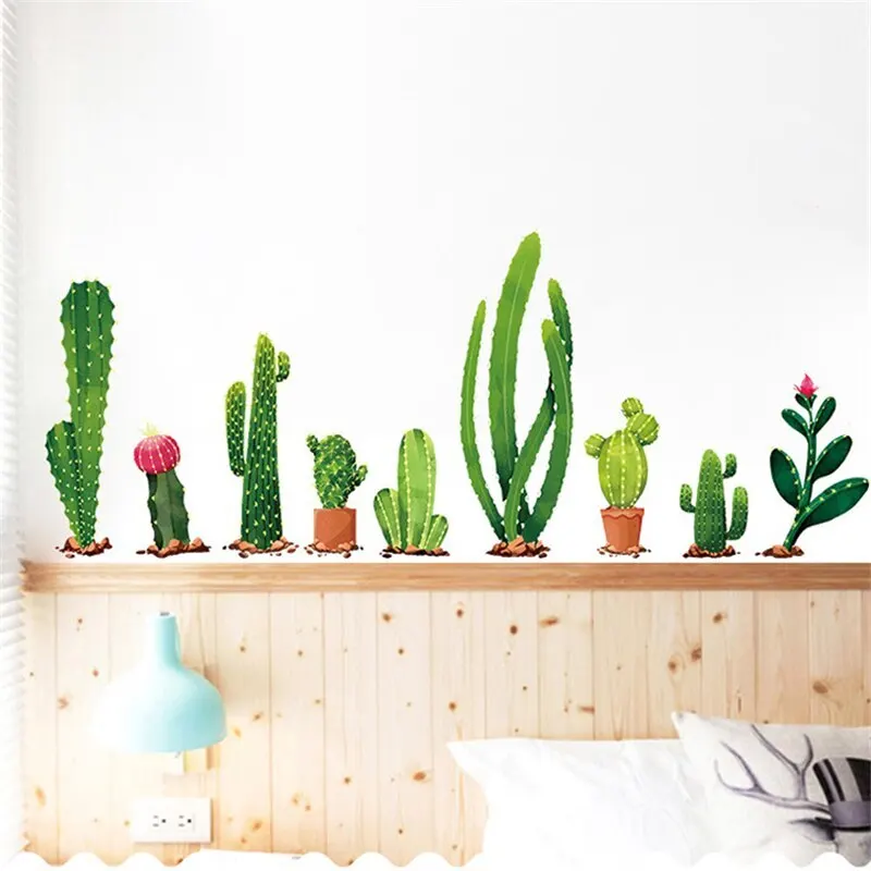 Simple Style Wall Stickers Cactus Living Room Child Bedroom Art Decotation Art Vinyl Decals Cute Nursery Wall Mural Home Decor
Simple Style Wall Stickers Cactus Living Room Child Bedroom Art Decotation Art Vinyl Decals Cute Nursery Wall Mural Home Decor