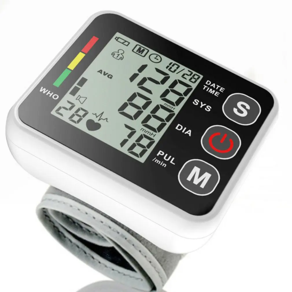 Blood Pressure Monitor Wrist Home Automatic BP Monitor Irregular Heart Beat Detection Cuff with Large LCD Displ sphygmomanometer
Blood Pressure Monitor Wrist Home Automatic BP Monitor Irregular Heart Beat Detection Cuff with Large LCD Displ sphygmomanometer