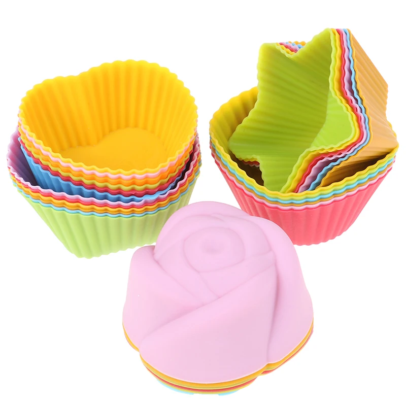 6 Pcs Silicone Cake Cupcake Cup Cake Tool Bakeware Baking Silicone Mold Cupcake And Muffin Cupcake For DIY Random Color
6 Pcs Silicone Cake Cupcake Cup Cake Tool Bakeware Baking Silicone Mold Cupcake And Muffin Cupcake For DIY Random Color