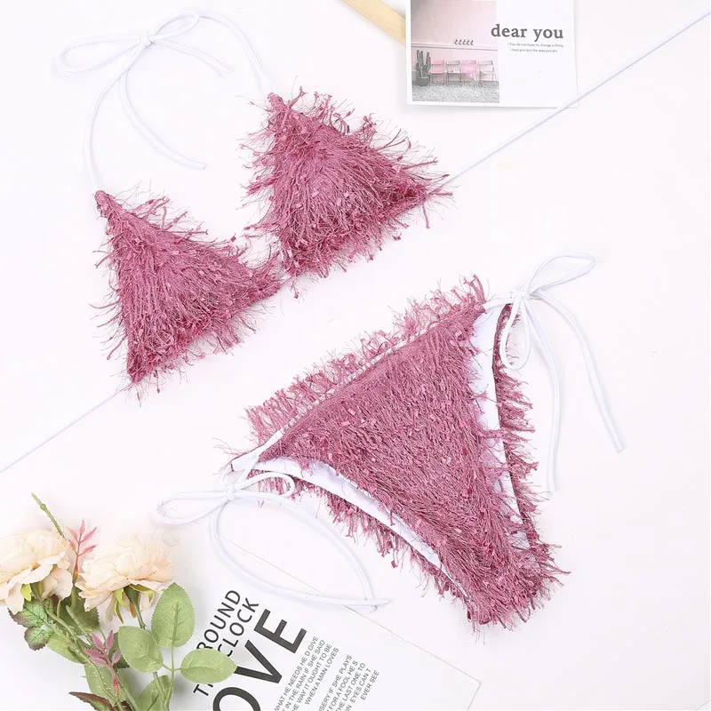2021 New Women Sexy Fringed Bikini Set Swimwear Ladies Split Swimsuit Two-Piece Swim Suit Beachwear Bathing Swimsuit G16 
2021 New Women Sexy Fringed Bikini Set Swimwear Ladies Split Swimsuit Two-Piece Swim Suit Beachwear Bathing Swimsuit G16