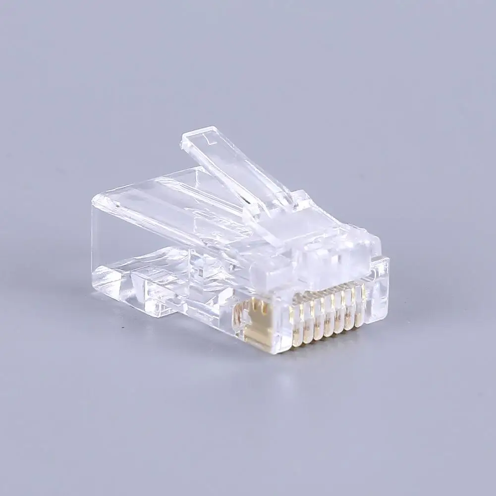100pcs RJ45 Connector 6U Gold PlatedPass Through Ethernet Cables Module Plug Network RJ-45 Crystal Heads Cat5 Cat5e
100pcs RJ45 Connector 6U Gold PlatedPass Through Ethernet Cables Module Plug Network RJ-45 Crystal Heads Cat5 Cat5e