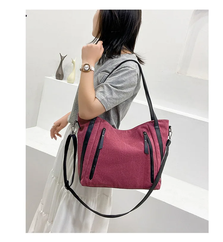 Business Handbag A4 Office Documents Canvas Shoulder Bag Laptop Bag Casual Fashion 2021 Net Red Messenger Bag 
Business Handbag A4 Office Documents Canvas Shoulder Bag Laptop Bag Casual Fashion 2021 Net Red Messenger Bag