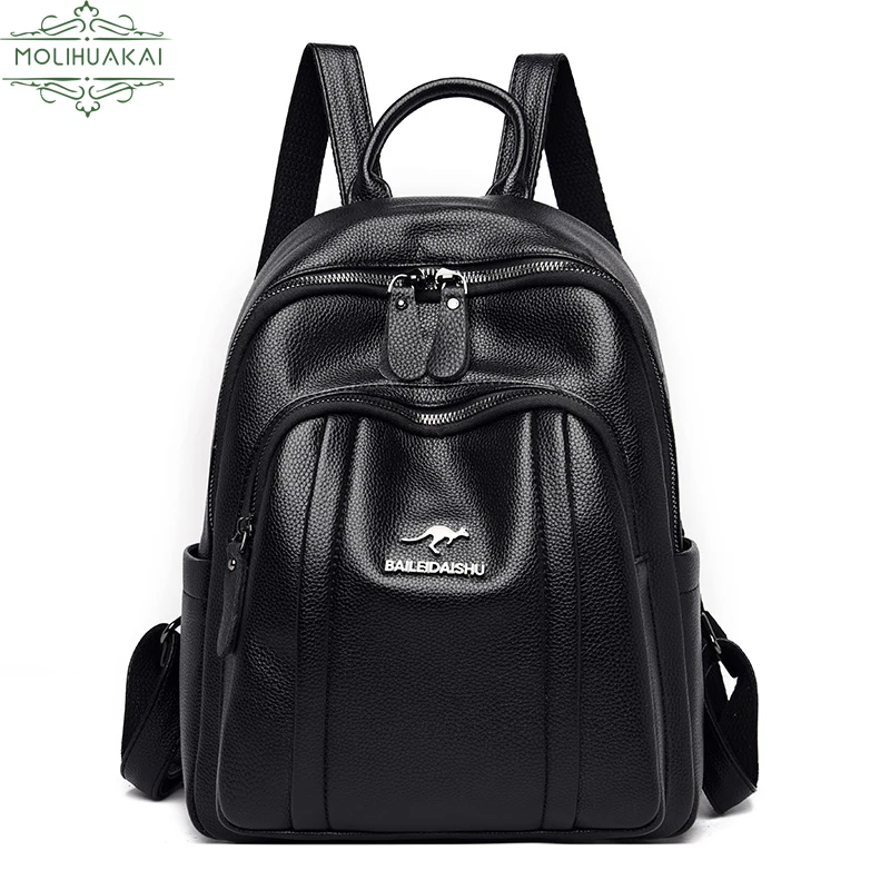 Ladies Soft PU Leather Backpack Large Capacity Elegant Girl Travel Backpack Student School Bag Hot Sale 2021New Series Women Bag
Ladies Soft PU Leather Backpack Large Capacity Elegant Girl Travel Backpack Student School Bag Hot Sale 2021New Series Women Bag