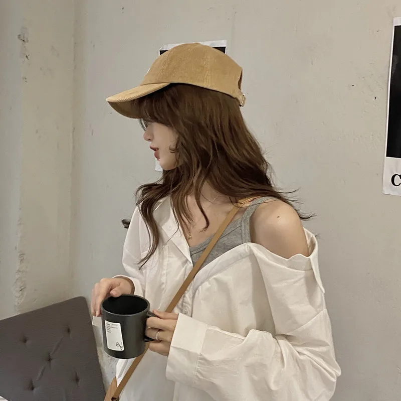 Shirt Women's Design Sense Niche Strap Stitching Long Sleeve Scheming off Shoulder Fake Two Pieces Top 2021 Spring New Fashion
Shirt Women's Design Sense Niche Strap Stitching Long Sleeve Scheming off Shoulder Fake Two Pieces Top 2021 Spring New Fashion