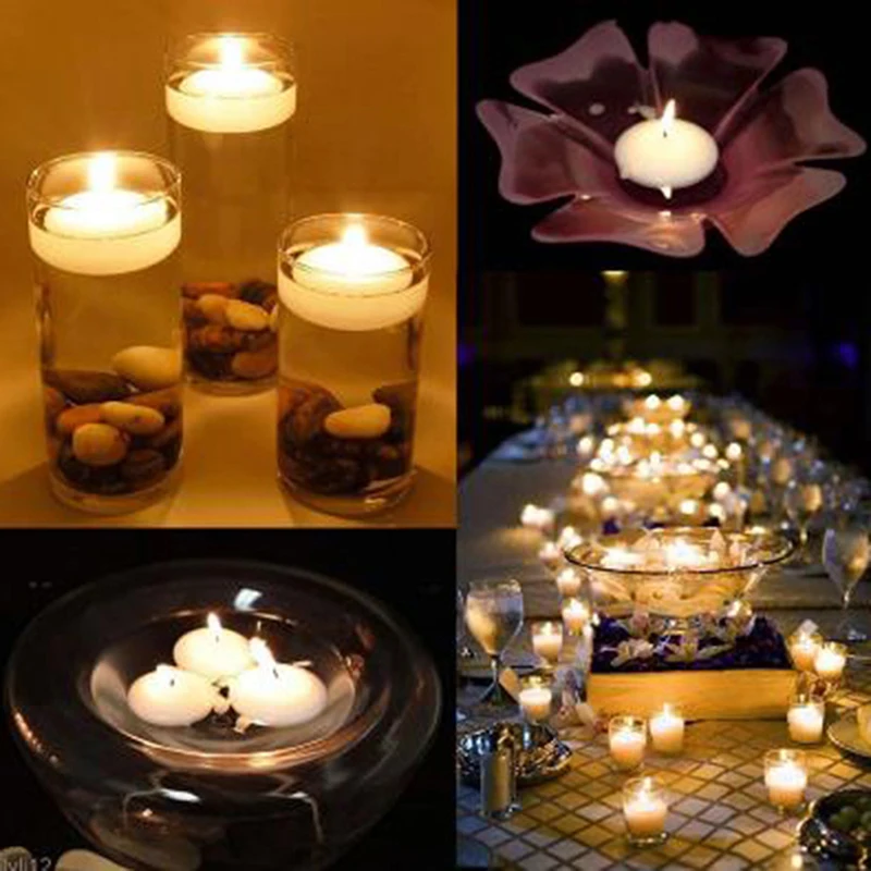 10 шт. романтические плавающие свечи для свадебной вечеринки | Дом и сад