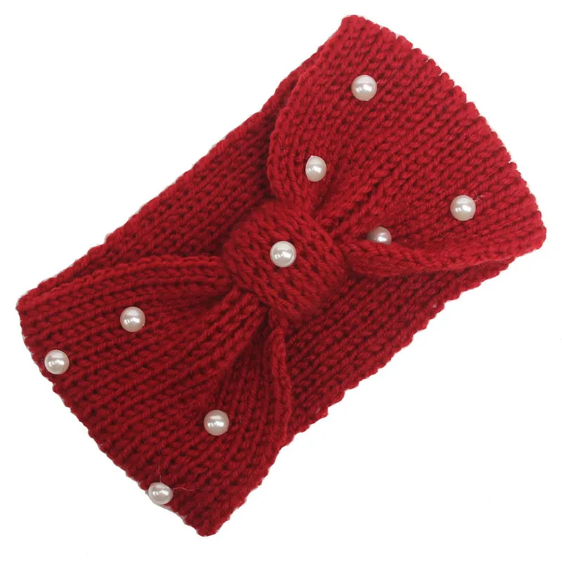 

The New Wool Pearl Hair Ties Europe And America Fashion Hair Bands For Women Simple And Generous Handmade Hair Accessories