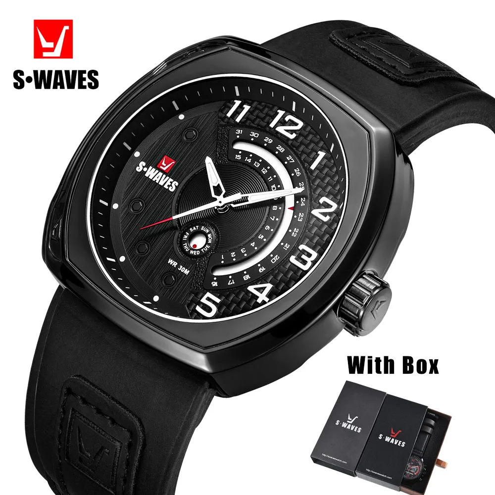 Unique Leather Watches Mens 2019 Brand SWAVES Complete Calendar Fashion Reloj Hombre Quartz Waterproof Clock Men Watch with Box
Unique Leather Watches Mens 2019 Brand SWAVES Complete Calendar Fashion Reloj Hombre Quartz Waterproof Clock Men Watch with Box